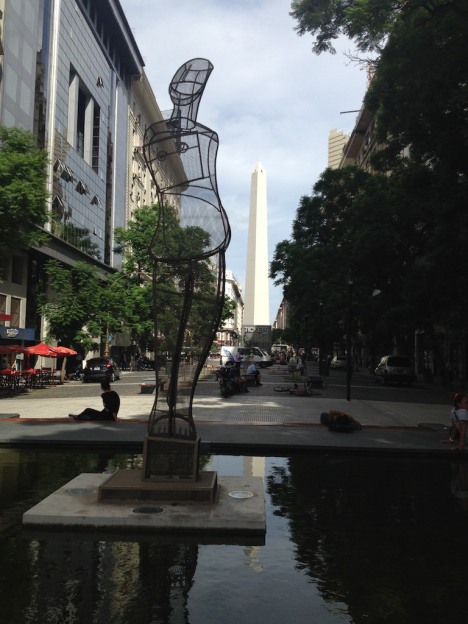 Statue and Obelisk